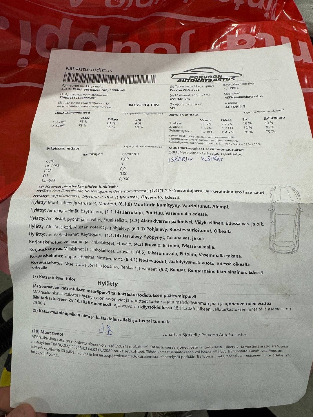 Skoda Fabia 1,4 16V Ambiente 2008, photo 4/4
